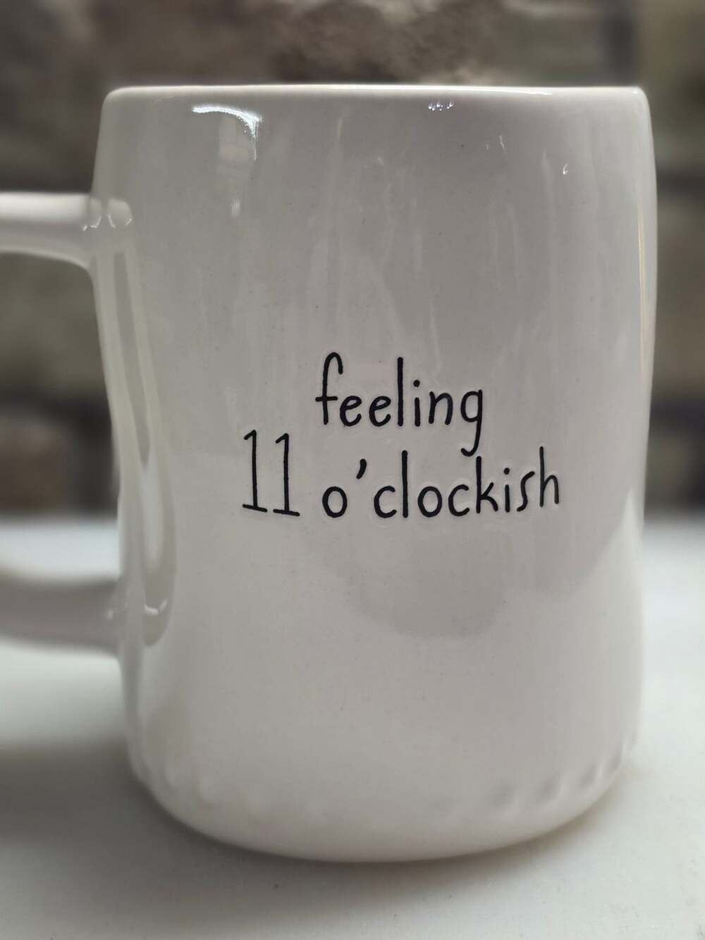 Disney Rae Dunn Winnie The Pooh Feeling 11 O'clockish Mug Classic Sketch Cup - Picture 3 of 4